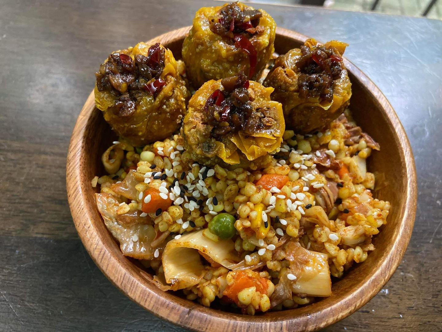 Vegan siomai